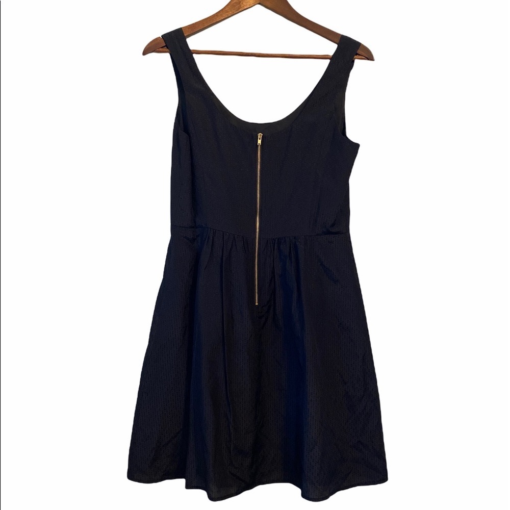 NWT Vineyard Vines black textured a-line style sleeveless mini dress size 4